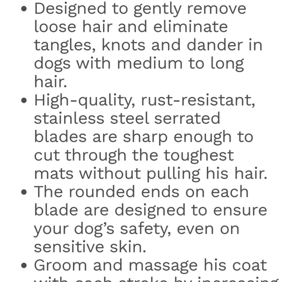 New Safari dematting comb &  7 1/2" Steel grooming comb - Picture 2 of 6